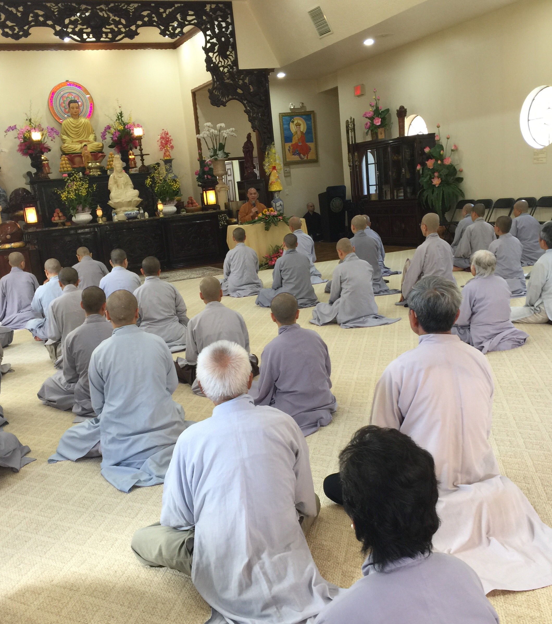 Pháp thoại “Chí nguyện tu hành” tại chùa Báo Ân, Orlando - Florida