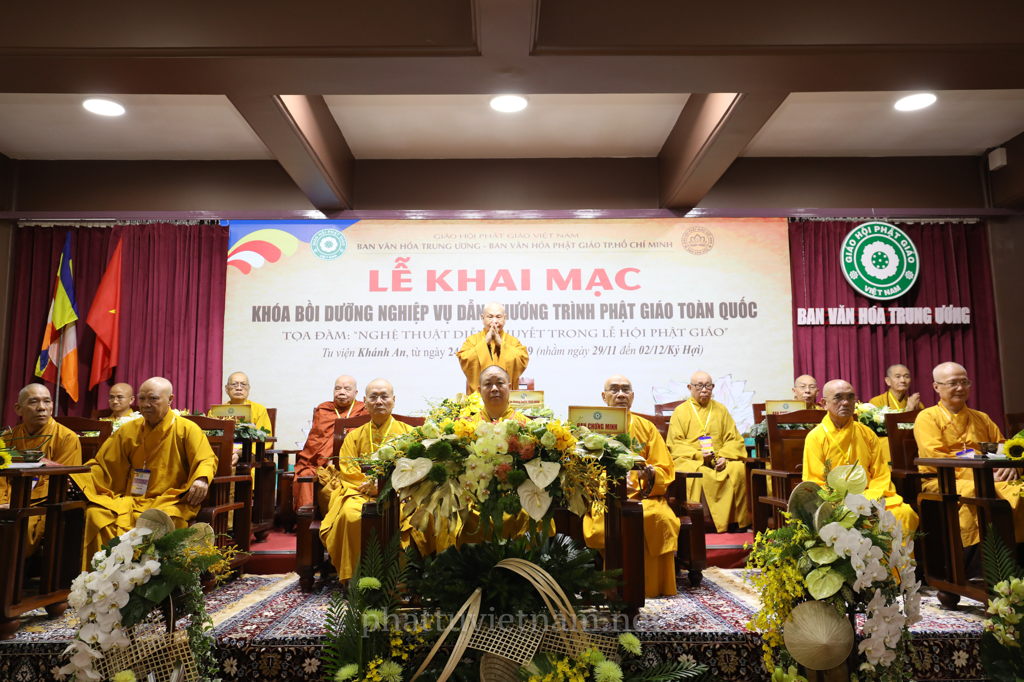 TP.HCM: Trọng thể khai mạc khóa Bồi dưỡng nghiệp vụ dẫn chương trình Phật giáo toàn quốc