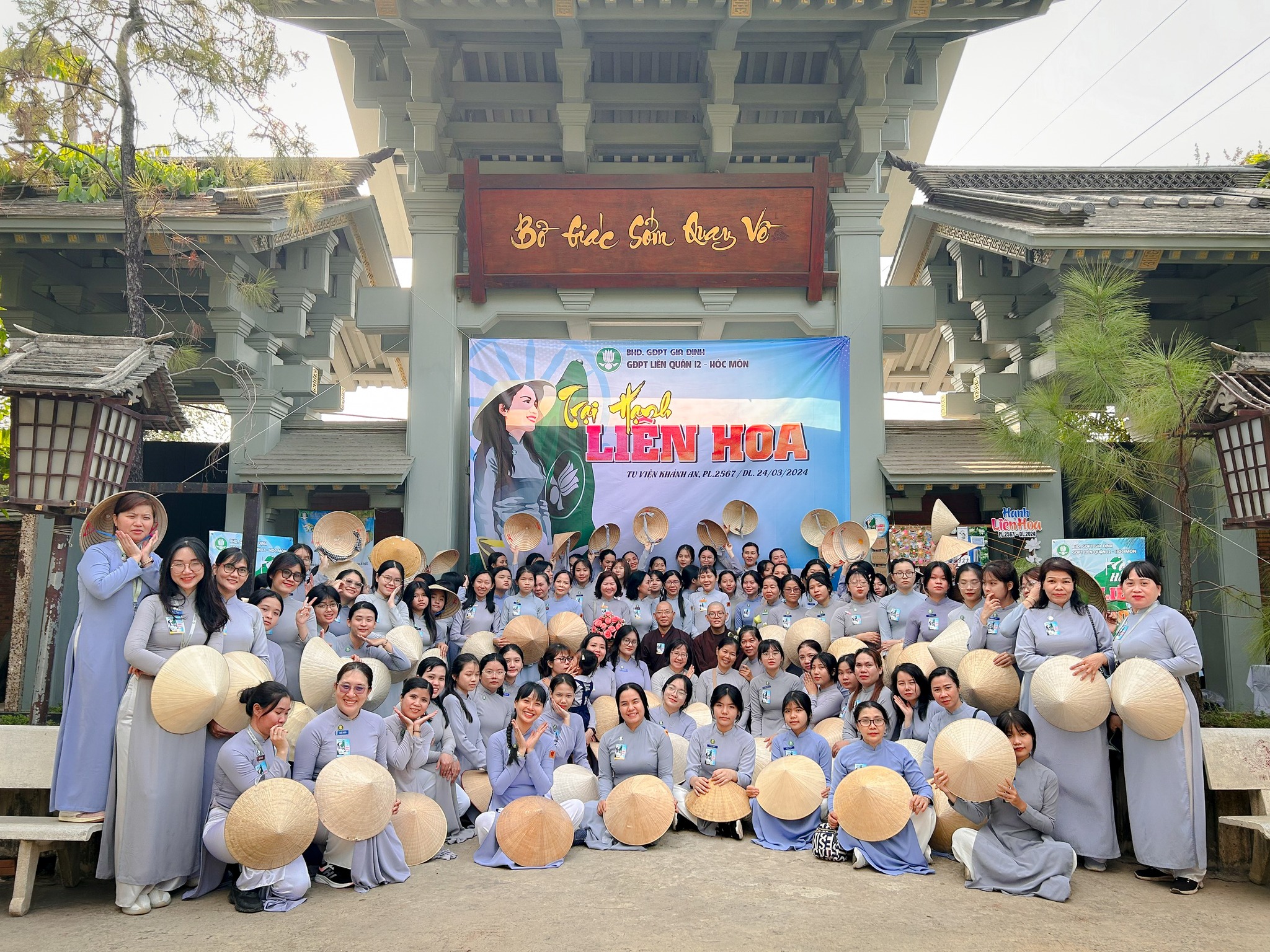 Ngành nữ GĐPT liên quận 12 - Hóc Môn khai mạc trại hạnh “Liên Hoa” tại tu viện Khánh An