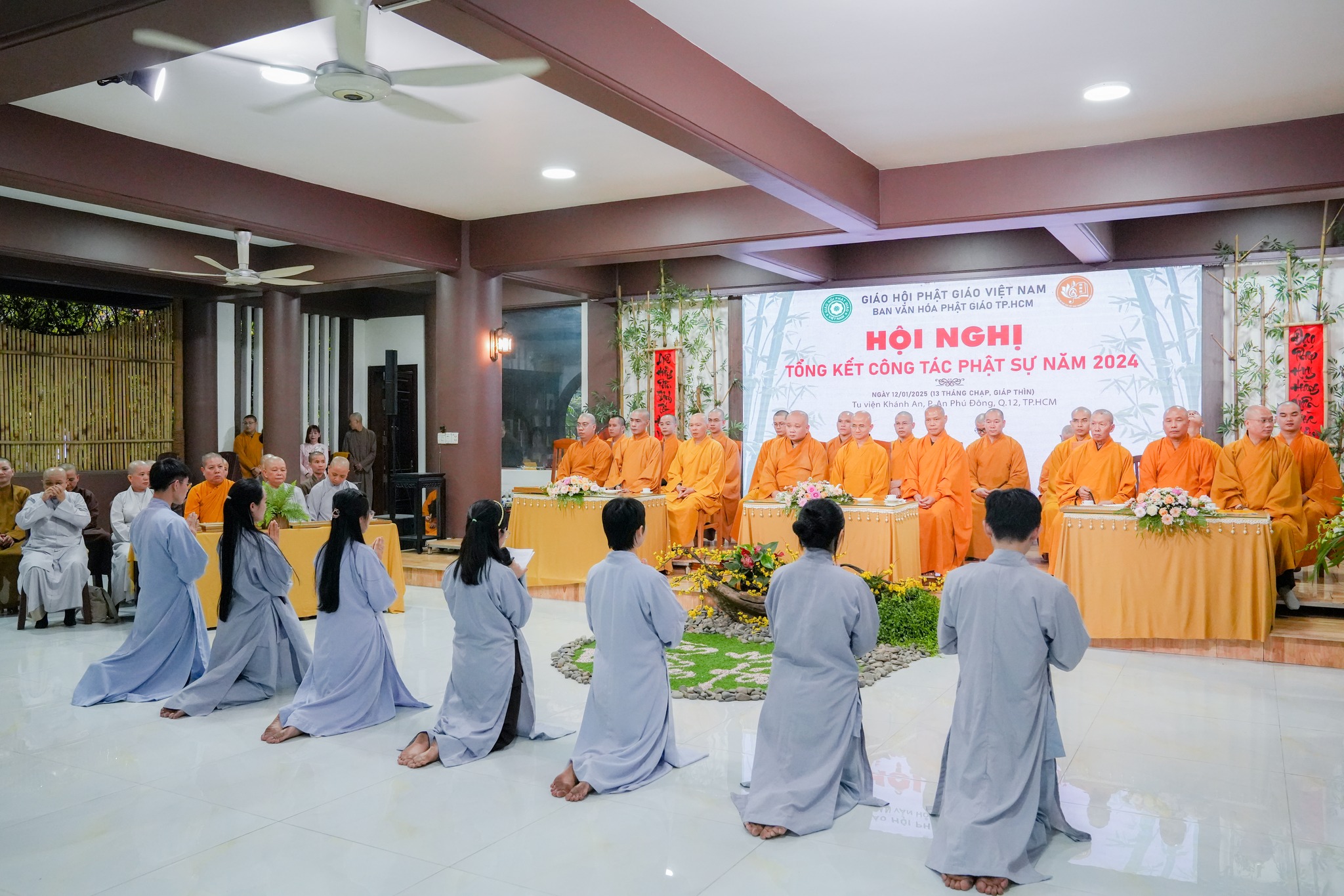 LỜI TÁC BẠCH TRI ÂN CỦA PHẬT TỬ TU VIỆN KHÁNH AN KHÉP LẠI KHÓA TU SỐNG TỈNH THỨC NĂM 2024